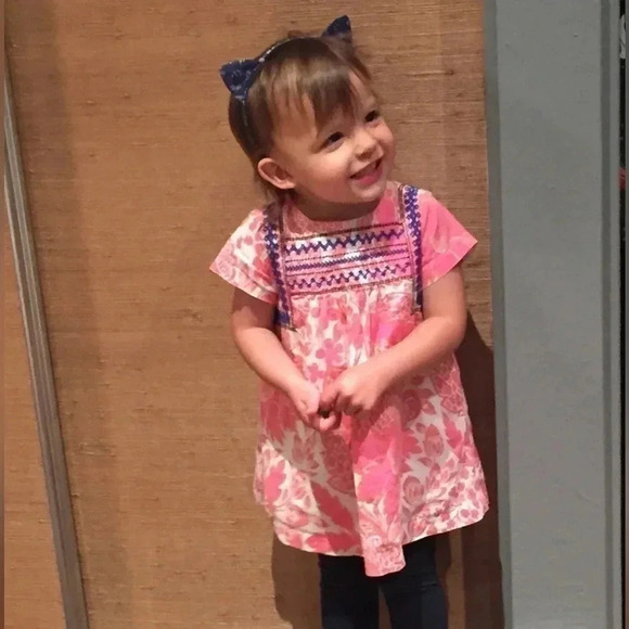 J. Crew Crewcuts Floral Embroidered Boho A-Line Cotton Dress - Picture 2 of 8